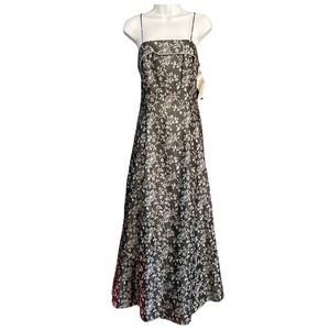 Vintage 90s Bari Jay Prom Dress Whimsigoth Fairycore Butterfly Brocade Goth Glam